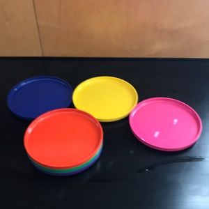 Vintage Heller melamine plates (6)